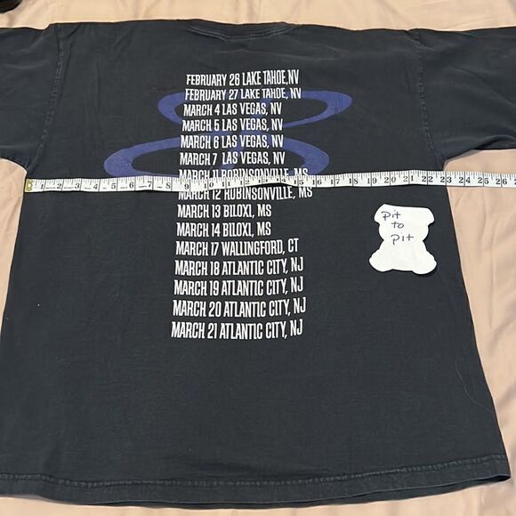 Vintage mens size XL authentic 1998 Moody Blues band T-shirt GVC - Picture 7 of 9